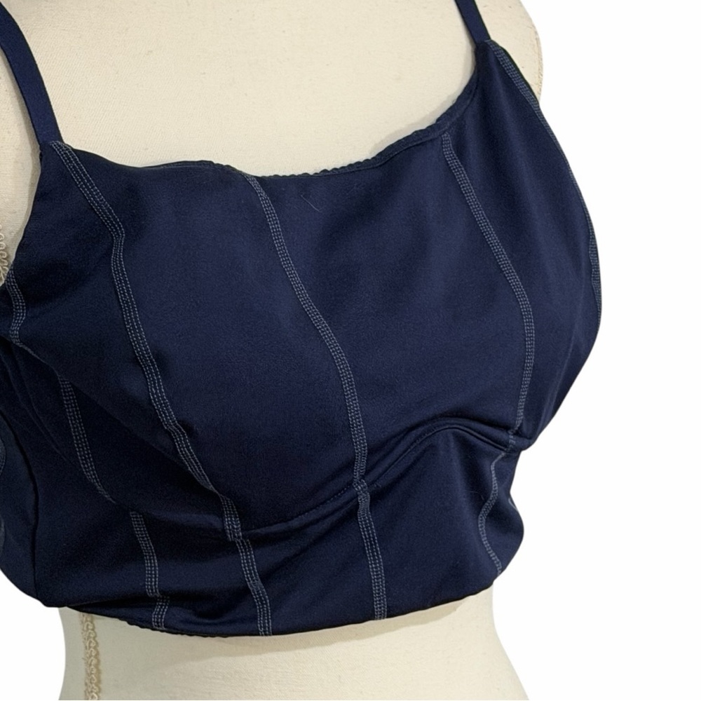 PINK! by Victoria’s Secret corset style bustier bralettes, green and navy - Picture 7 of 9